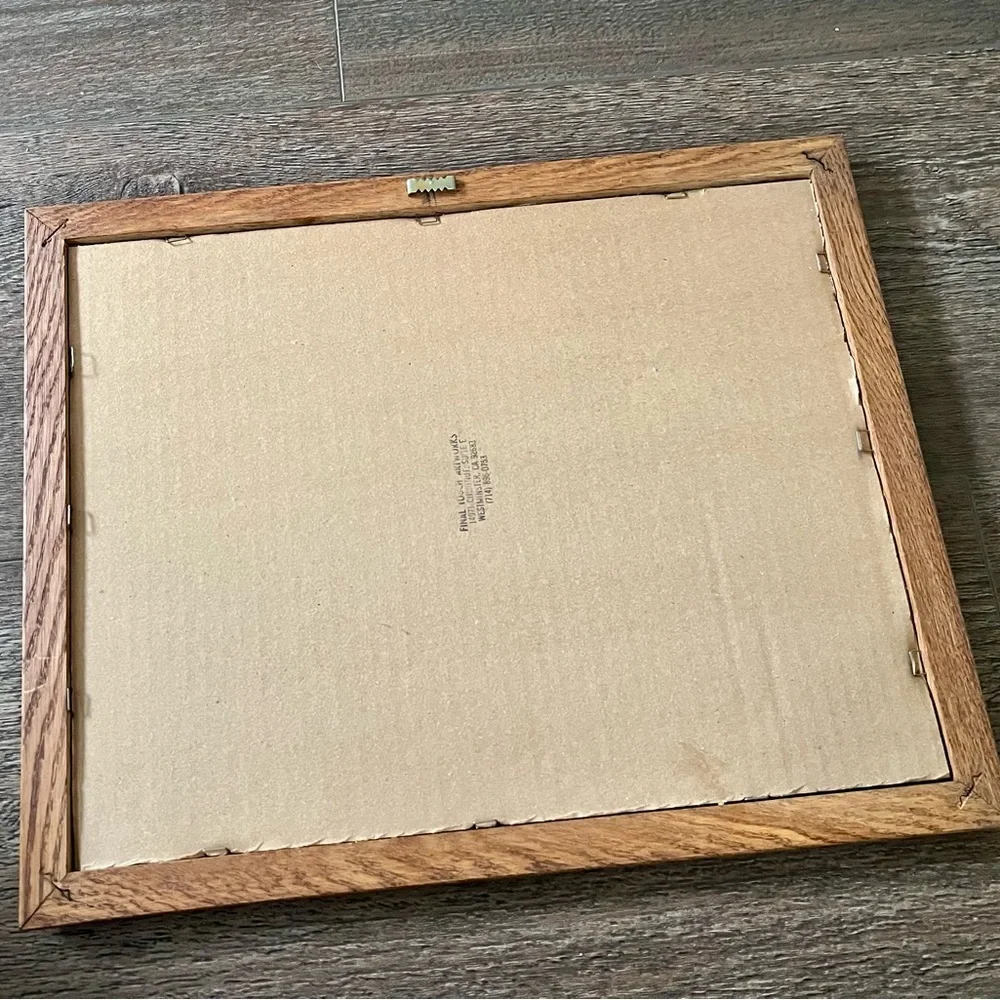 Framed Baseball Newspaper Article in Brown Frame Mark McGuire 13/16 inch
